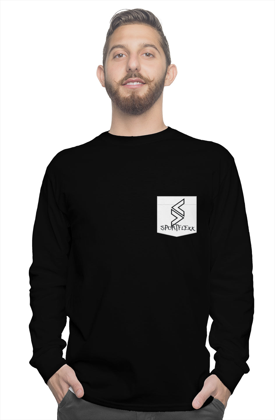 long sleeve pocket tee