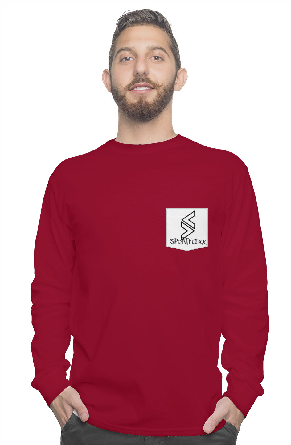 long sleeve pocket tee