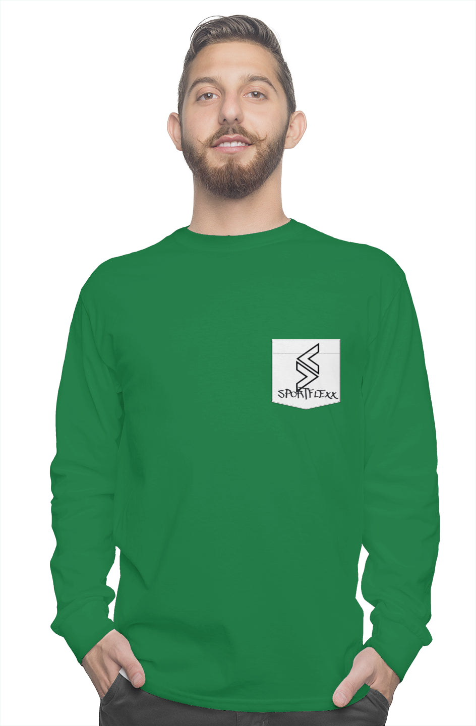 long sleeve pocket tee