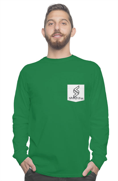 long sleeve pocket tee